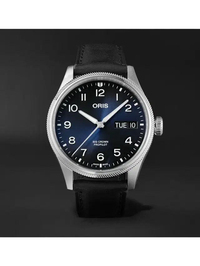 Big Crown ProPilot Big Day Date Automatic 44mm Stainless Steel and Leather Watch, Ref. No. 01 752 7760 4065-07 5 22 08LC - Men Big Crown ProPilot Big Day Date Automatic 44mm Stainless Steel and Leather Watch, Ref. No. 01 752 7760 4065-07 5 22 08LC - Men