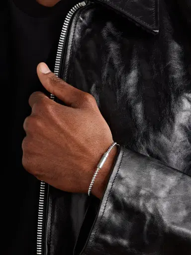 LE GRAMME Le 11 Sterling Silver Beaded Bracelet - Men | Thumbnail 2 LE GRAMME Le 11 Sterling Silver Beaded Bracelet - Men | Thumbnail 2