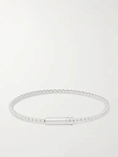 LE GRAMME Le 11 Sterling Silver Beaded Bracelet - Men | Thumbnail 3 LE GRAMME Le 11 Sterling Silver Beaded Bracelet - Men | Thumbnail 3