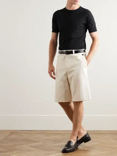 John Smedley Belden Slim-Fit Knitted Sea Island Cotton T-Shirt - Men | Thumbnail 2