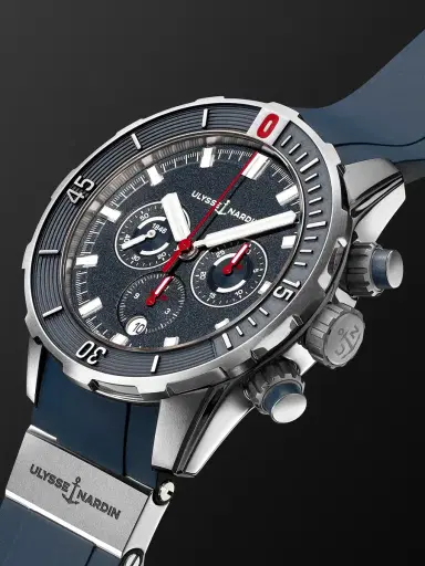 Ulysse Nardin Diver Automatic Chronograph Titanium Watch, Ref. 1503-170-3/93 - Men | Thumbnail 4 Ulysse Nardin Diver Automatic Chronograph Titanium Watch, Ref. 1503-170-3/93 - Men | Thumbnail 4