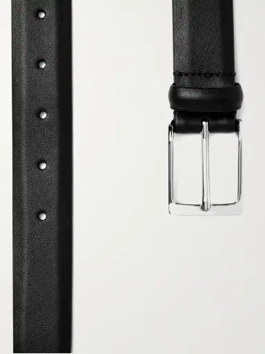 Anderson's 3cm Black Leather Belt - Men | Thumbnail 2 Anderson's 3cm Black Leather Belt - Men | Thumbnail 2