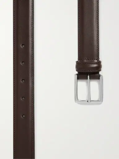 Anderson's 3cm Dark-Brown Leather Belt - Men | Thumbnail 2 Anderson's 3cm Dark-Brown Leather Belt - Men | Thumbnail 2