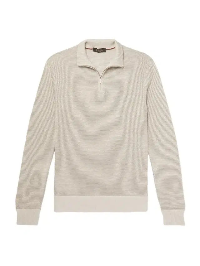 Loro Piana Slim-Fit Ribbed Silk, Cashmere and Linen-Blend Half-Zip Sweater - Men