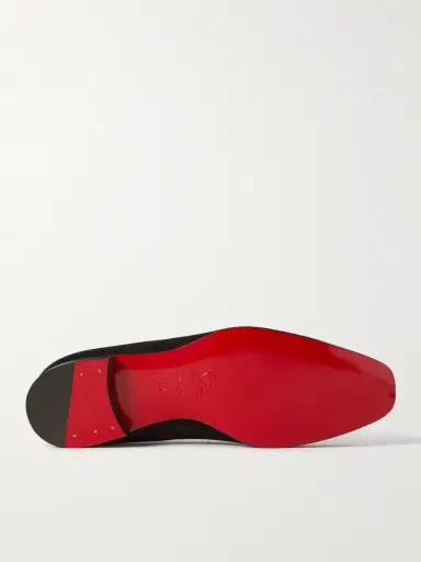 Christian Louboutin Dandelion Grosgrain-Trimmed Suede Loafers - Men | Thumbnail 6