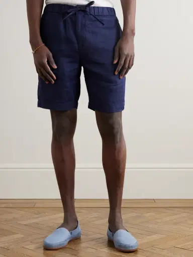 Frescobol Carioca Felipe Slim-Fit Linen and Cotton-Blend Drawstring Shorts - Men | Thumbnail 3 Frescobol Carioca Felipe Slim-Fit Linen and Cotton-Blend Drawstring Shorts - Men | Thumbnail 3