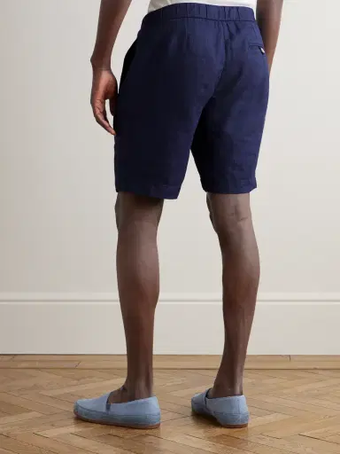 Frescobol Carioca Felipe Slim-Fit Linen and Cotton-Blend Drawstring Shorts - Men | Thumbnail 4 Frescobol Carioca Felipe Slim-Fit Linen and Cotton-Blend Drawstring Shorts - Men | Thumbnail 4