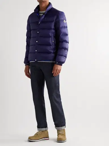 Moncler Vancouver Striped Suede Hiking Boots - Men | Thumbnail 2