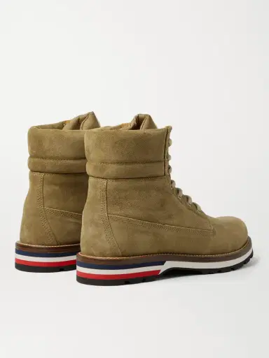 Moncler Vancouver Striped Suede Hiking Boots - Men | Thumbnail 5