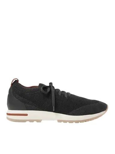 Loro Piana 360 Flexy Walk Leather-Trimmed Knitted Wish Wool Sneakers - Men | Thumbnail 1