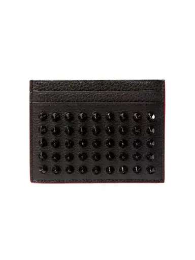Christian Louboutin Studded Full-Grain Leather Cardholder - Men | Thumbnail 1 Christian Louboutin Studded Full-Grain Leather Cardholder - Men | Thumbnail 1