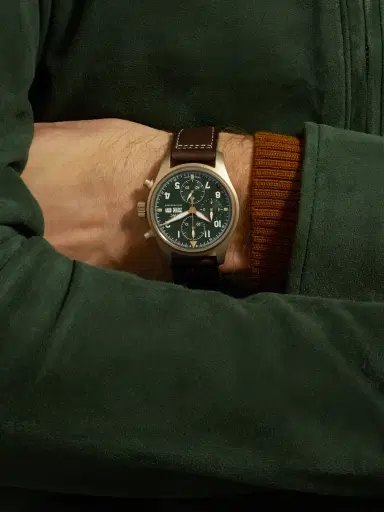 IWC SCHAFFHAUSEN Pilot's Spitfire Automatic Chronograph 41mm Bronze and Leather Watch, Ref. No. IW387902 - Men | Thumbnail 2 IWC SCHAFFHAUSEN Pilot's Spitfire Automatic Chronograph 41mm Bronze and Leather Watch, Ref. No. IW387902 - Men | Thumbnail 2