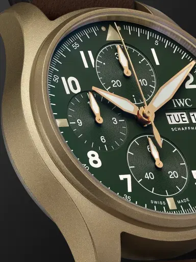 IWC SCHAFFHAUSEN Pilot's Spitfire Automatic Chronograph 41mm Bronze and Leather Watch, Ref. No. IW387902 - Men | Thumbnail 6 IWC SCHAFFHAUSEN Pilot's Spitfire Automatic Chronograph 41mm Bronze and Leather Watch, Ref. No. IW387902 - Men | Thumbnail 6