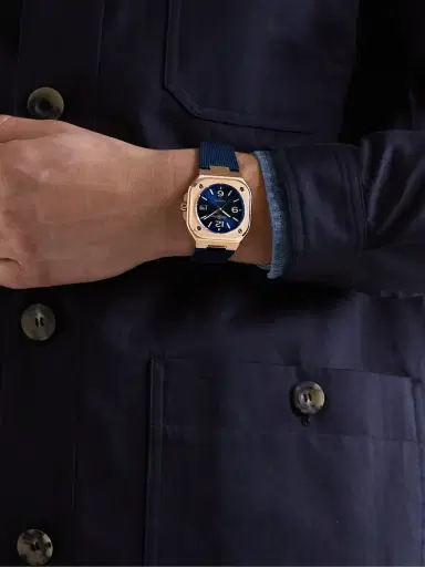 Bell & Ross BR 05 Blue Gold Automatic 18-Karat Rose Gold Watch, Ref. BR05A-BLU-PG/SRB - Men | Thumbnail 2 Bell & Ross BR 05 Blue Gold Automatic 18-Karat Rose Gold Watch, Ref. BR05A-BLU-PG/SRB - Men | Thumbnail 2