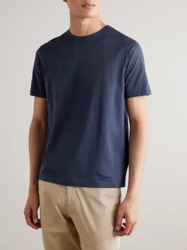 Sunspel Pima Cotton-Jersey T-Shirt - Men | Thumbnail 3