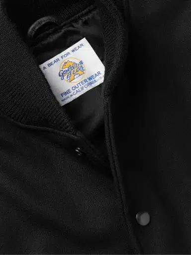 Golden Bear Hayes Leather-Panelled Melton Virgin Wool-Blend Varsity Jacket - Men | Thumbnail 4
