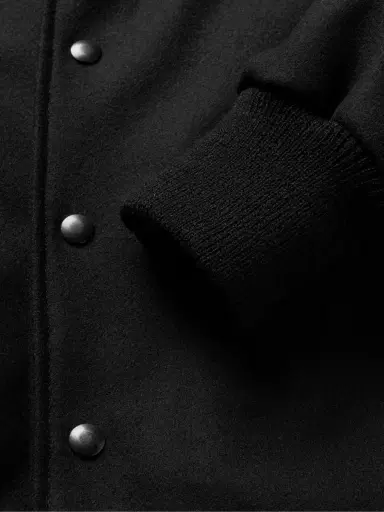 Golden Bear Hayes Leather-Panelled Melton Virgin Wool-Blend Varsity Jacket - Men | Thumbnail 5