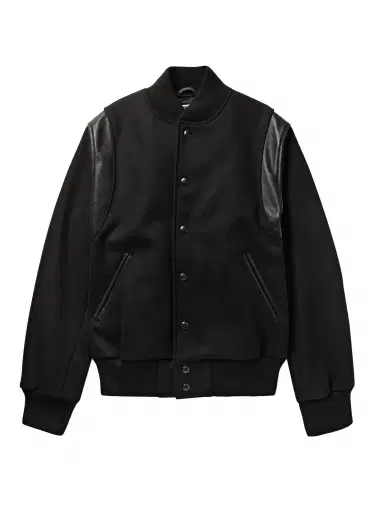 Golden Bear Hayes Leather-Panelled Melton Virgin Wool-Blend Varsity Jacket - Men | Thumbnail 1