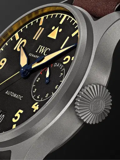 IWC SCHAFFHAUSEN Big Pilot's Heritage Automatic Titanium Watch, Ref. IW501004 - Men | Thumbnail 3