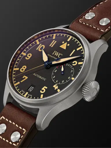 IWC SCHAFFHAUSEN Big Pilot's Heritage Automatic Titanium Watch, Ref. IW501004 - Men | Thumbnail 4