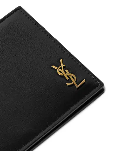 Saint Laurent Logo-Appliquéd Leather Billfold Wallet with Money Clip - Men | Thumbnail 3 Saint Laurent Logo-Appliquéd Leather Billfold Wallet with Money Clip - Men | Thumbnail 3
