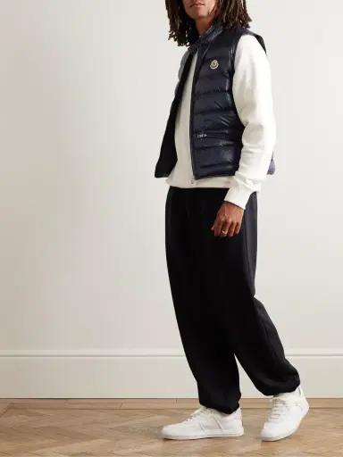 Moncler Slim-Fit Logo-Appliquéd Quilted Shell Down Gilet - Men | Thumbnail 2 Moncler Slim-Fit Logo-Appliquéd Quilted Shell Down Gilet - Men | Thumbnail 2