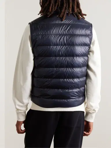 Moncler Slim-Fit Logo-Appliquéd Quilted Shell Down Gilet - Men | Thumbnail 3 Moncler Slim-Fit Logo-Appliquéd Quilted Shell Down Gilet - Men | Thumbnail 3