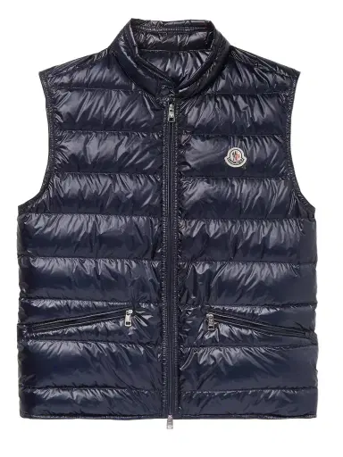 Moncler Slim-Fit Logo-Appliquéd Quilted Shell Down Gilet - Men | Thumbnail 1 Moncler Slim-Fit Logo-Appliquéd Quilted Shell Down Gilet - Men | Thumbnail 1