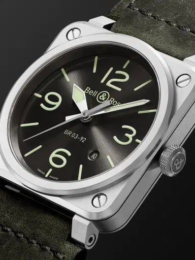 Bell & Ross BR 03-92 Grey Lum Automatic Stainless Steel Watch, Ref. BR0392-GC3-ST/SCA - Men | Thumbnail 3