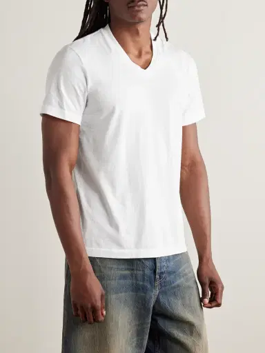 James Perse Combed Cotton-Jersey T-Shirt - Men | Thumbnail 3