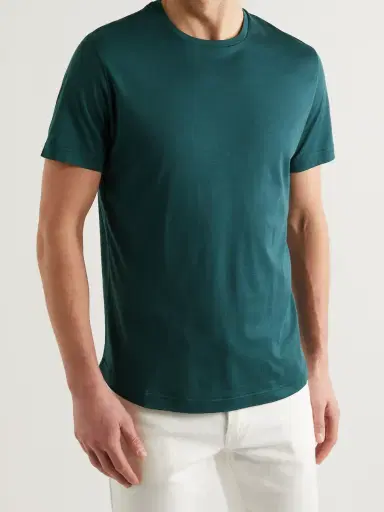 Loro Piana Slim-Fit Silk and Cotton-Blend Jersey T-Shirt - Men | Thumbnail 3