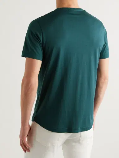 Loro Piana Slim-Fit Silk and Cotton-Blend Jersey T-Shirt - Men | Thumbnail 4