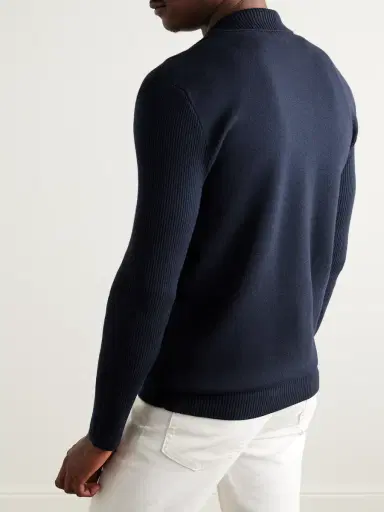 Loro Piana Cashmere and Silk-Blend Polo Shirt - Men | Thumbnail 3 Loro Piana Cashmere and Silk-Blend Polo Shirt - Men | Thumbnail 3