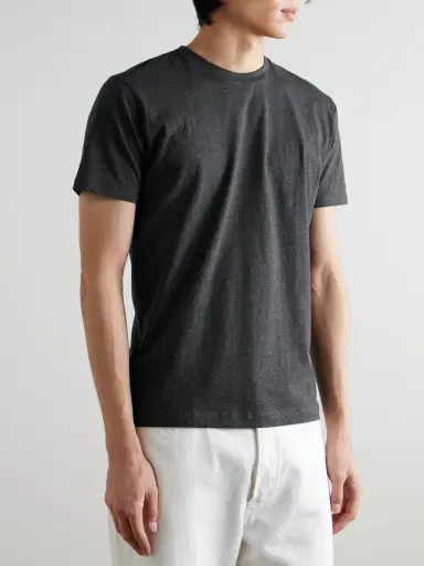 Sunspel Riviera Organic Cotton-Jersey T-Shirt - Men | Thumbnail 3