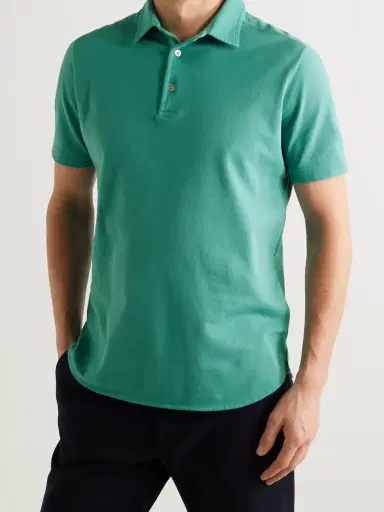 Loro Piana Cotton-Piqué Polo Shirt - Men | Thumbnail 3