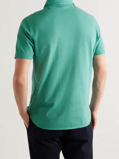 Loro Piana Cotton-Piqué Polo Shirt - Men | Thumbnail 4