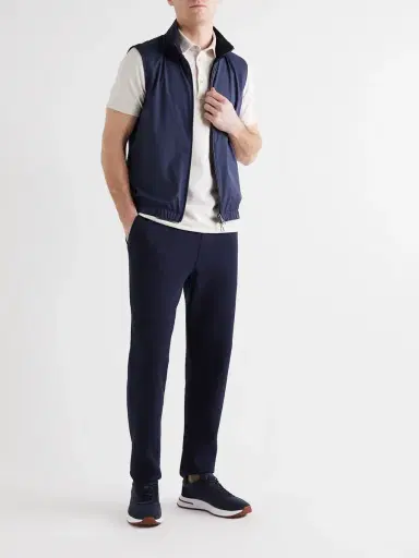 Loro Piana Tapered Cotton-Blend Jersey Sweatpants - Men | Thumbnail 2 Loro Piana Tapered Cotton-Blend Jersey Sweatpants - Men | Thumbnail 2