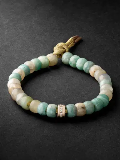 Carolina Bucci Forte Beads Pink Gold Multi-Stone Bracelet - Men | Thumbnail 1 Carolina Bucci Forte Beads Pink Gold Multi-Stone Bracelet - Men | Thumbnail 1