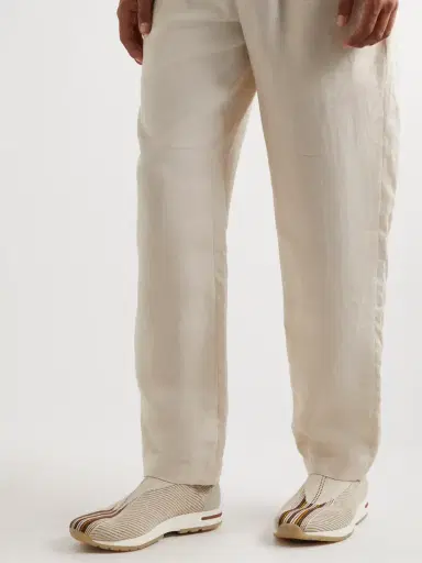 Loro Piana 360 Lp Flexy Walk Leather-Trimmed Linen and Silk-Blend Slip-On Sneakers - Men | Thumbnail 3 Loro Piana 360 Lp Flexy Walk Leather-Trimmed Linen and Silk-Blend Slip-On Sneakers - Men | Thumbnail 3