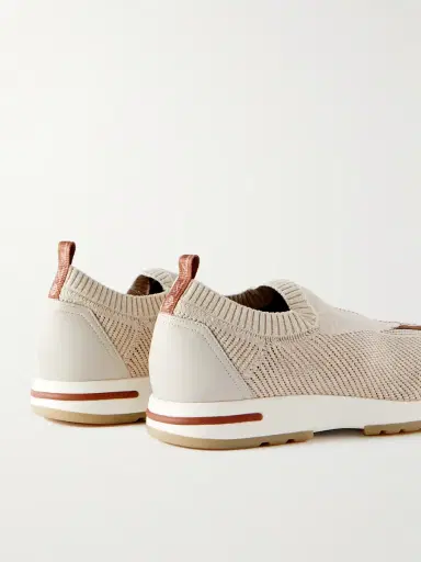 Loro Piana 360 Lp Flexy Walk Leather-Trimmed Linen and Silk-Blend Slip-On Sneakers - Men | Thumbnail 5 Loro Piana 360 Lp Flexy Walk Leather-Trimmed Linen and Silk-Blend Slip-On Sneakers - Men | Thumbnail 5