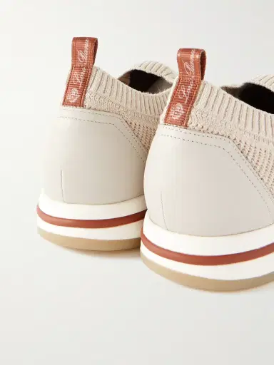 Loro Piana 360 Lp Flexy Walk Leather-Trimmed Linen and Silk-Blend Slip-On Sneakers - Men | Thumbnail 6 Loro Piana 360 Lp Flexy Walk Leather-Trimmed Linen and Silk-Blend Slip-On Sneakers - Men | Thumbnail 6