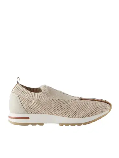 Loro Piana 360 Lp Flexy Walk Leather-Trimmed Linen and Silk-Blend Slip-On Sneakers - Men | Thumbnail 1 Loro Piana 360 Lp Flexy Walk Leather-Trimmed Linen and Silk-Blend Slip-On Sneakers - Men | Thumbnail 1