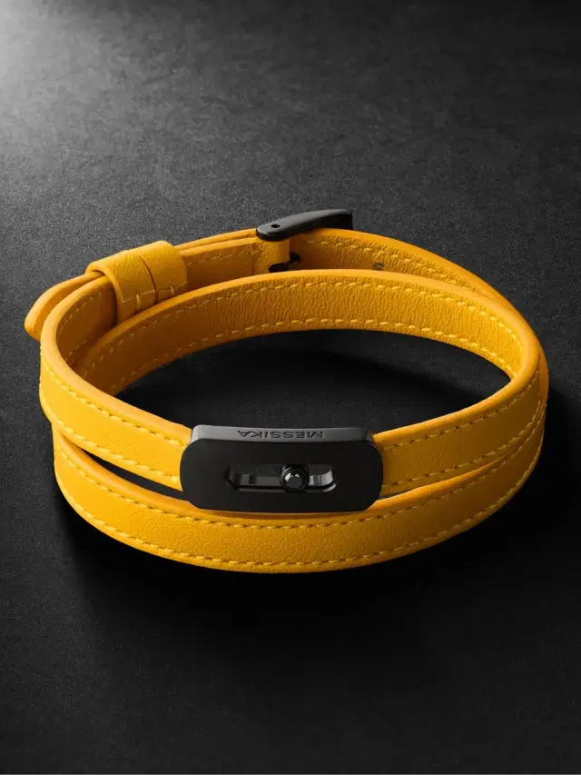 Messika My Move DLC-Coated, Diamond and Leather Bracelet - Men