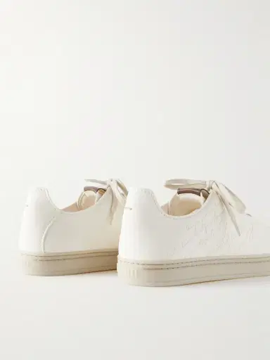 Berluti Eden Scritto Leather Sneakers - Men | Thumbnail 4