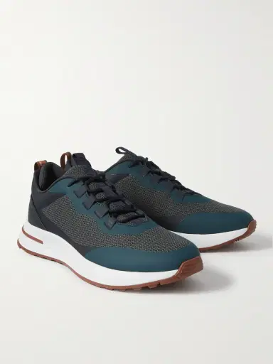Loro Piana Weekend Walk Leather-Trimmed Mesh Sneakers - Men | Thumbnail 4 Loro Piana Weekend Walk Leather-Trimmed Mesh Sneakers - Men | Thumbnail 4