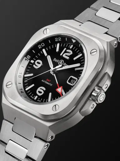 Bell & Ross BR 05 Automatic GMT Stainless Steel Watch, Ref. BR05G-BL-ST/SST - Men | Thumbnail 4 Bell & Ross BR 05 Automatic GMT Stainless Steel Watch, Ref. BR05G-BL-ST/SST - Men | Thumbnail 4