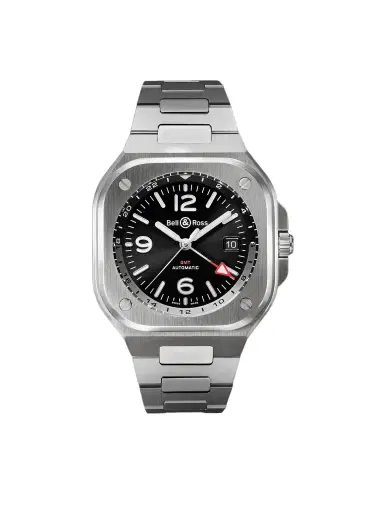 Bell & Ross BR 05 Automatic GMT Stainless Steel Watch, Ref. BR05G-BL-ST/SST - Men | Thumbnail 1 Bell & Ross BR 05 Automatic GMT Stainless Steel Watch, Ref. BR05G-BL-ST/SST - Men | Thumbnail 1