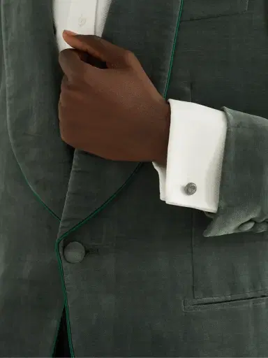 Carolina Bucci Florentine Finish Blackened Gold Cufflinks - Men | Thumbnail 2