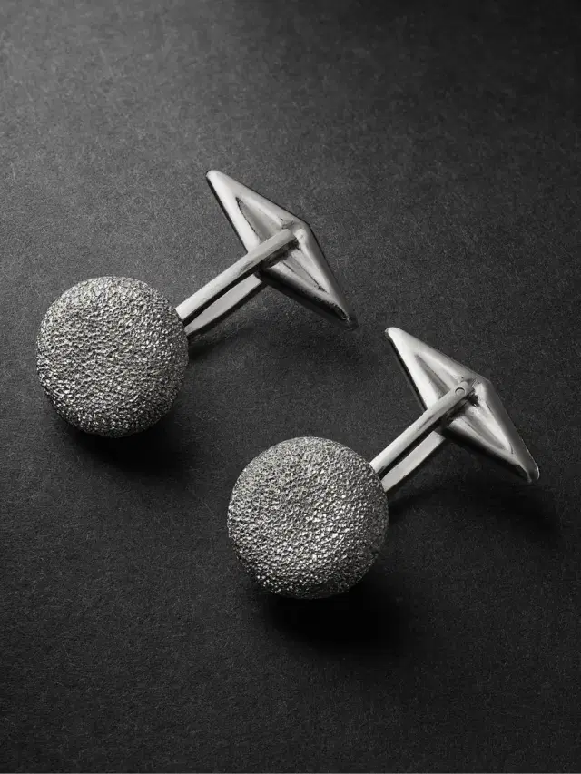 Carolina Bucci Florentine Finish Blackened Gold Cufflinks - Men