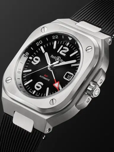 Bell & Ross BR 05 Automatic GMT Stainless Steel Watch, Ref. BR05G-BL-ST/SRB - Men | Thumbnail 4 Bell & Ross BR 05 Automatic GMT Stainless Steel Watch, Ref. BR05G-BL-ST/SRB - Men | Thumbnail 4